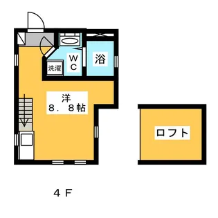 ラヴィール六番町【4階】の間取り