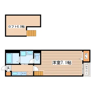 セラヴィ小田原【1階】の間取り