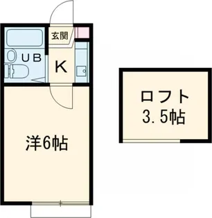 城山ハウス【2階】の間取り