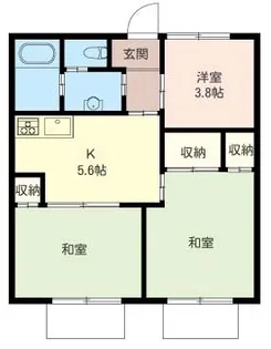 サンテラス石井【1階】の間取り