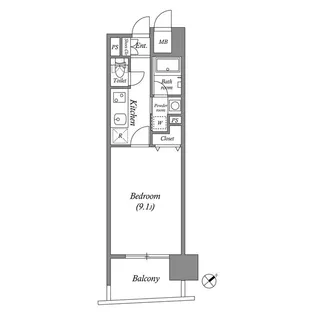 千種アヴァンギャルドプレイス【9階】の間取り
