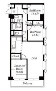 ペルシェール西葛西【6階】の間取り