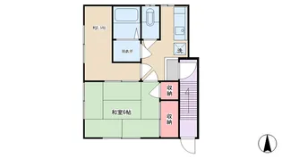 鈴木荘【2階】の間取り