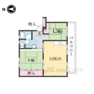 寝屋川団地C27号棟【3階】の間取り