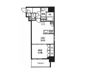 東京都千代田区神田西福田町【マンション】の間取り