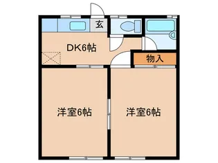サンビレッジ【2階】の間取り