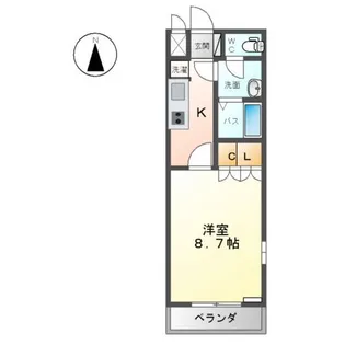 ルミエール【1階】の間取り