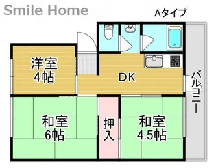 シャトーポール3【3階】の間取り