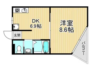 東京都小金井市本町5【アパート】の間取り