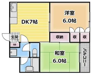 東京都江東区南砂1【マンション】の間取り