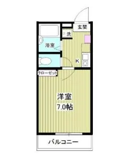 神奈川県横浜市南区六ツ川2【アパート】の間取り