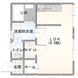 サニーレタス【2階】の間取り