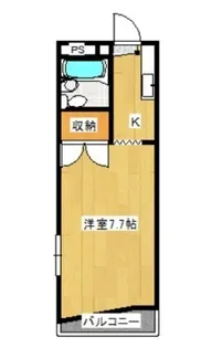 ハイツTBS B棟【2階】の間取り
