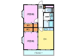 静岡県駿東郡長泉町下長窪【アパート】の間取り