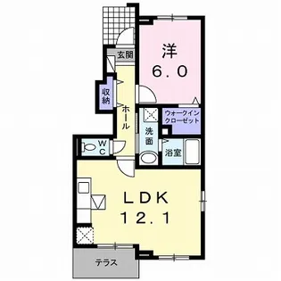 エクセルコート 3【1階】の間取り