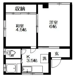 野口マンション【3階】の間取り