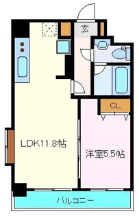 ヒューマンハイム平成【2階】の間取り