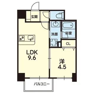 熊本県熊本市中央区下通2【マンション】の間取り