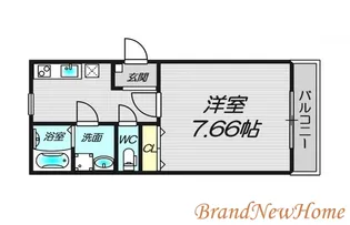 メゾン・ド・コリーヌ上野芝【3階】の間取り