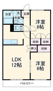 サニーサイド【2階】の間取り