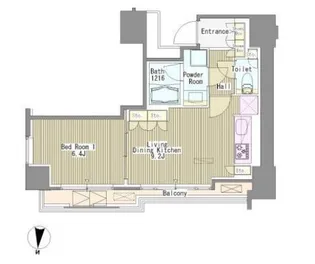 ホワイトタワー浜松町【2階】の間取り