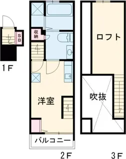 クラソ高井戸【2階】の間取り