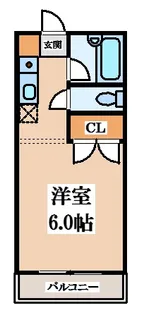 1Kの間取り画像