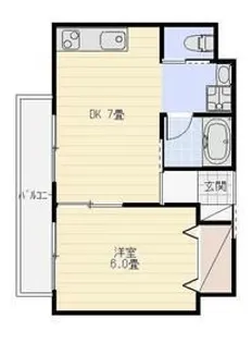 リ・ポーズ21【6階】の間取り