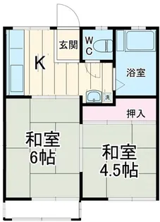 ホンダハイツ【2階】の間取り