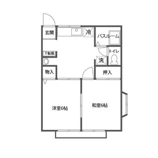 セントパークハイツ【2階】の間取り