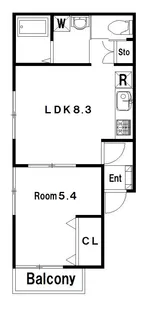 SKY岩見【1階】の間取り