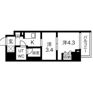 スパシエ蒲田グランドタワー【14階】の間取り