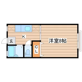 パレス植木R【2階】の間取り