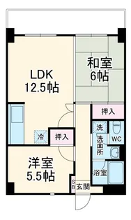 グランデュール峯崎【3階】の間取り