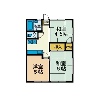 チェリオアマリ【1階】の間取り