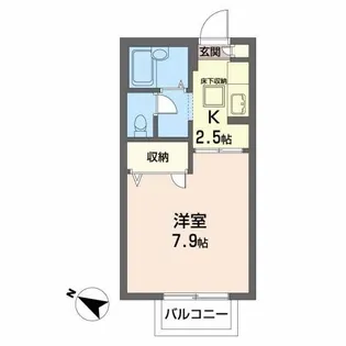 ルミエールコートA【1階】の間取り