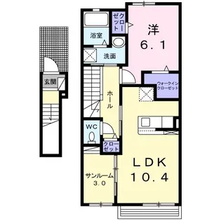 ヴィダ ルーラルII【2階】の間取り