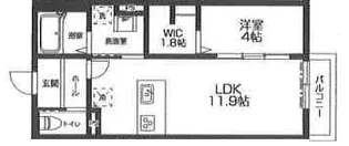 ラシーネ越後山壱番館【1階】の間取り