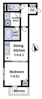 ラヴィエール上中里【4階】の間取り