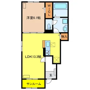 グラン エスポワール【1階】の間取り