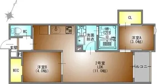 REGALEST上小田井【1階】の間取り