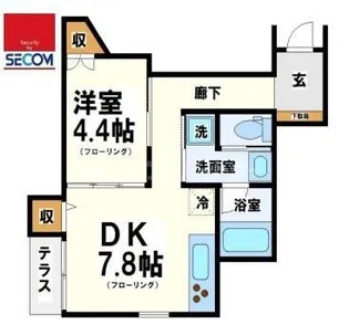 Russet Squareの間取り