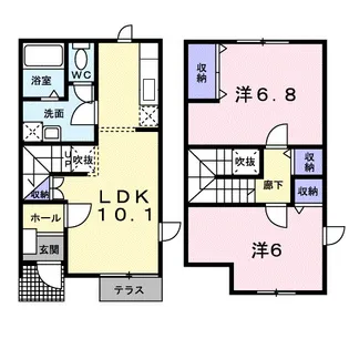 サンライフ【1階】の間取り