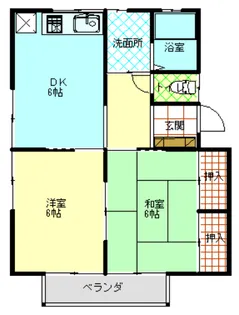 セジュール・サンマール【1階】の間取り
