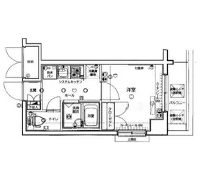 エクセリア神楽坂【2階】の間取り