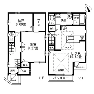 東京都品川区大井7【一戸建】の間取り