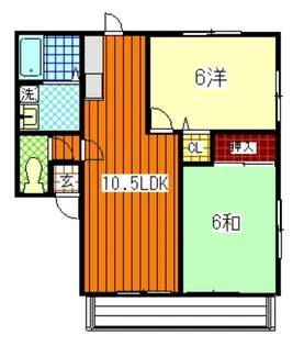 サンフラワー【2階】の間取り