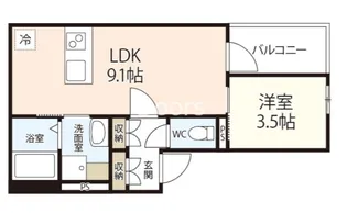 REGALE 神田町【3階】の間取り
