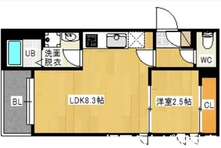 R-smart井尻【1階】の間取り