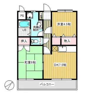 エクシード高野【2階】の間取り